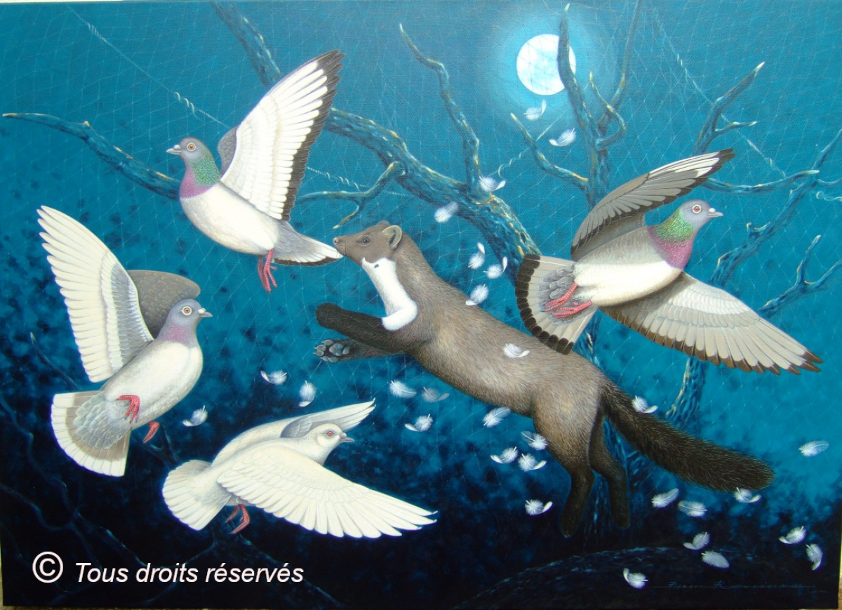 Fouine, attention à vos pigeons ! : Peintures Divers