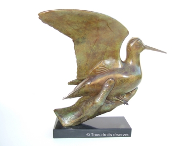 Bronze- Liberté !!! (vue n°2 profil droit)