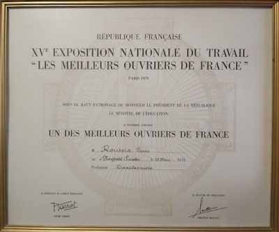 Un des meilleurs ouvriers de France CANCALE